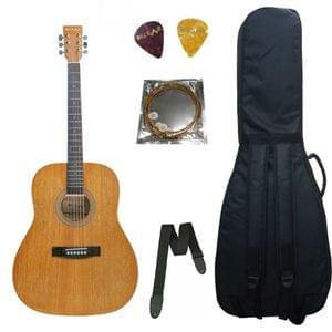 Belear K-610MAH Vega King Size Jumbo Okoume Dreadnought Acoustic Guitar With Bag , Strap , String and Picks